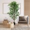 6ft Artificial Tree Ficus for Indoor Outdoor Home Decor, Fake Tree